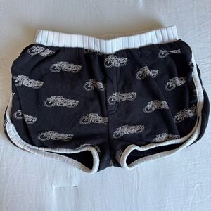 Kate Quinn Black Motorcycle Terry Cloth Retro Shorts • Size 8